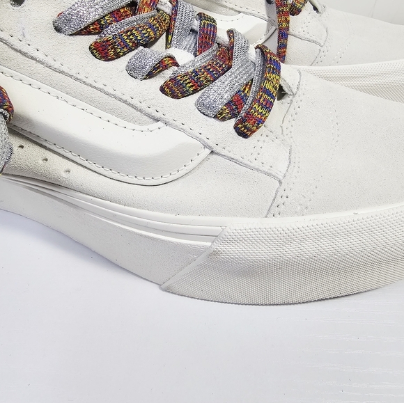 Vans Knu Stack White Platform Sneakers Women's Size 10 Men's Size 8.5 - Picture 4 of 11